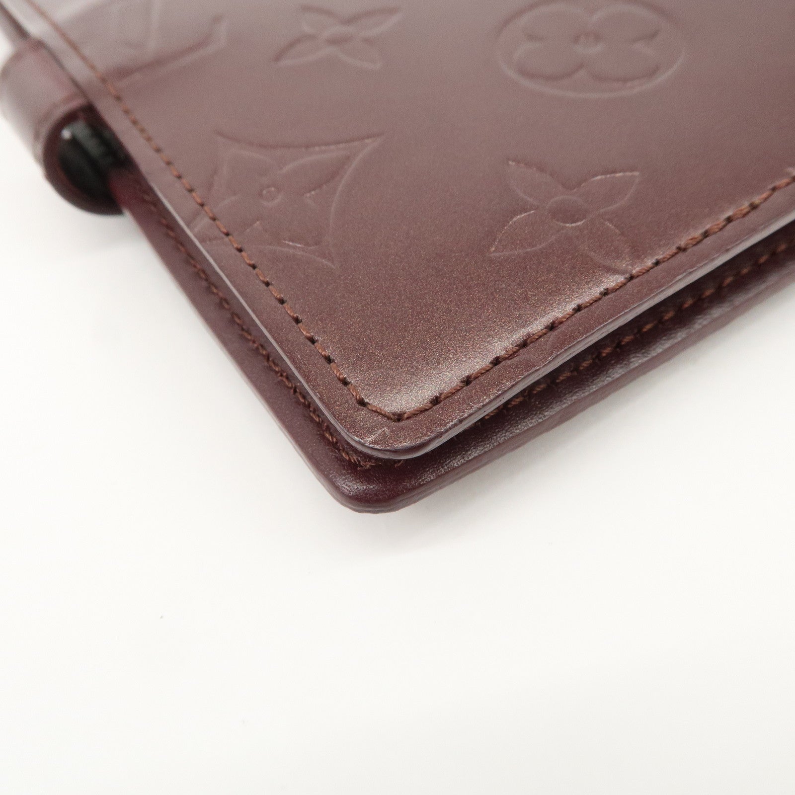 Louis Vuitton Monogram Matt Leather Agenda PM Planner Cover R20936 Used