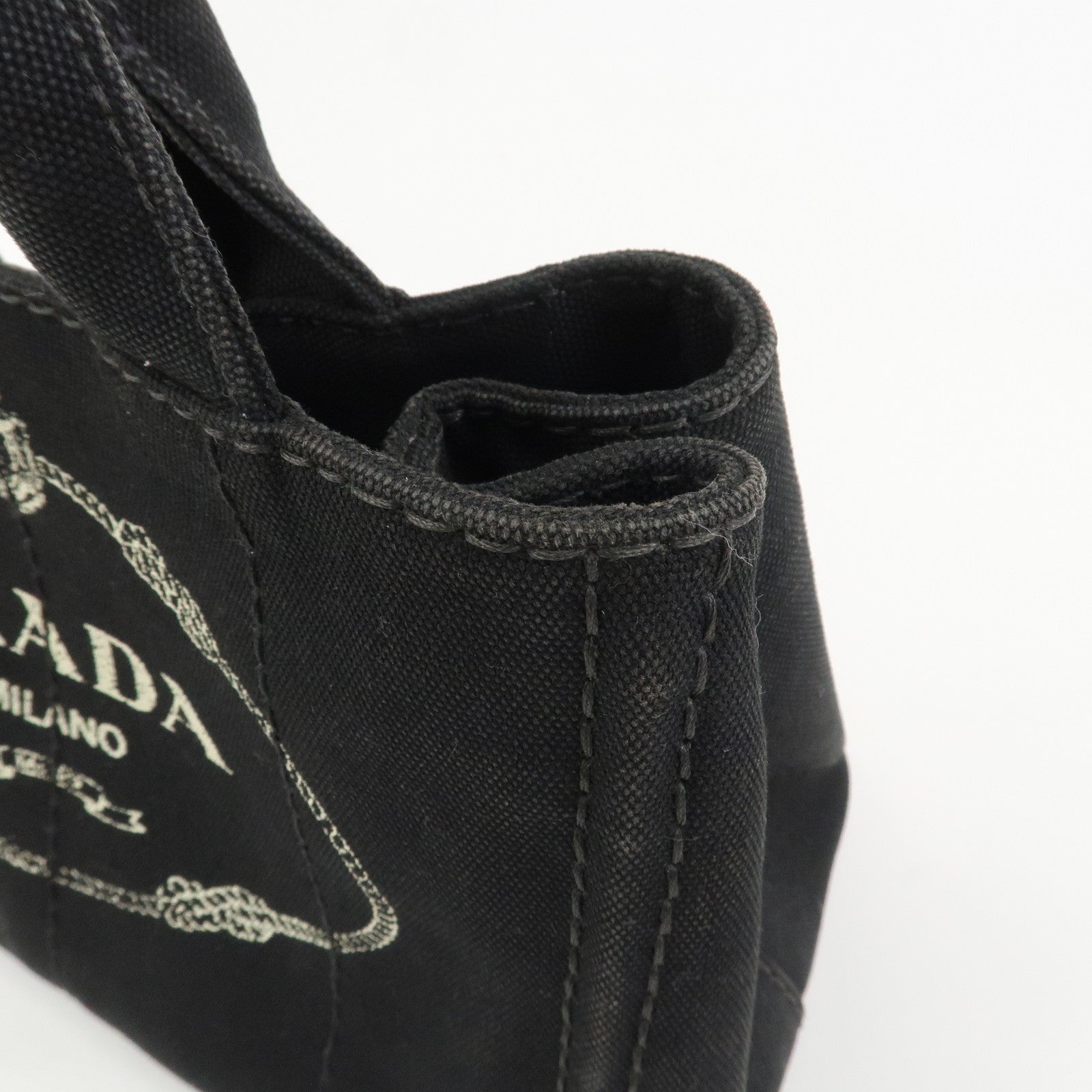PRADA Canapa Mini Canvas 2Way Bag Hand Bag Shoulder Bag 1BG439
