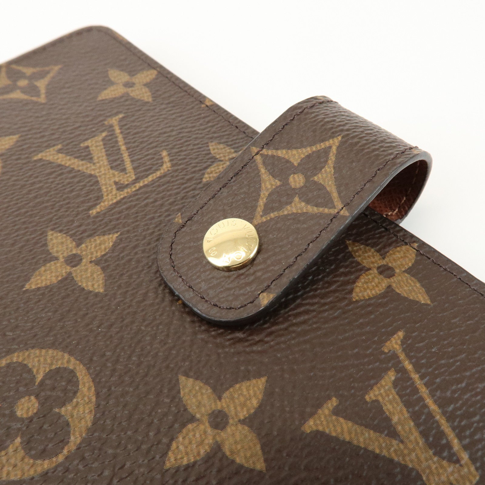 Louis Vuitton Monogram Agenda MM Planner Cover Brown R20004