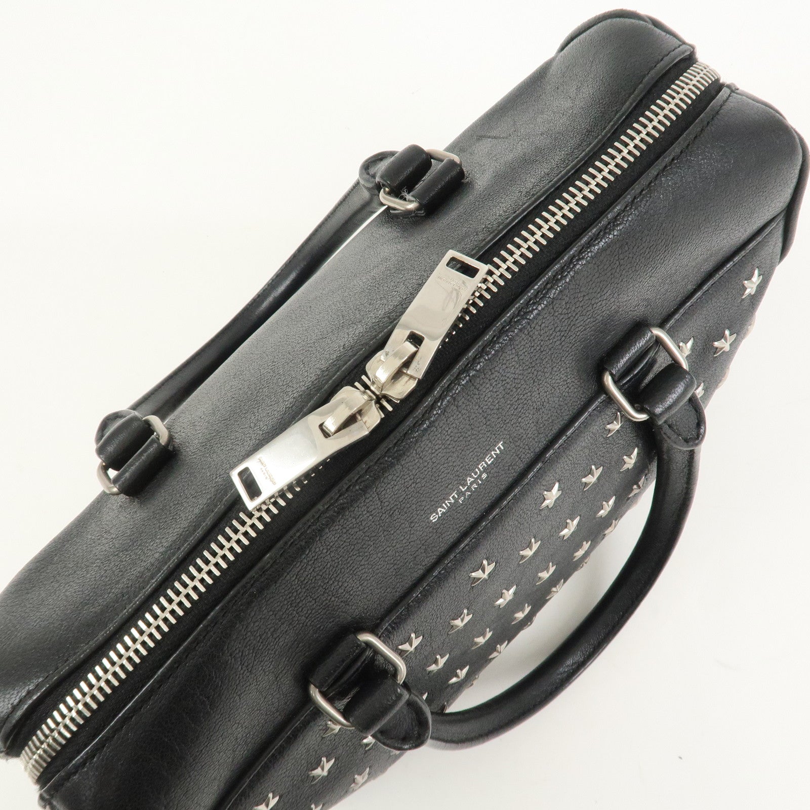SAINT LAURENT PARIS Leather 2Way Bag Hand Shoulder Bag VLR332423