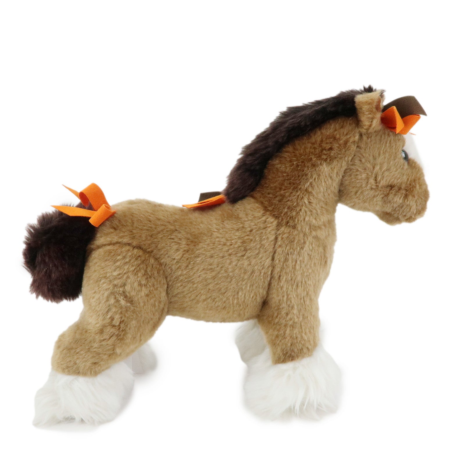 HERMES Hermy PPM Stuffed Animal Plush Toy Horse Small Brown Orange