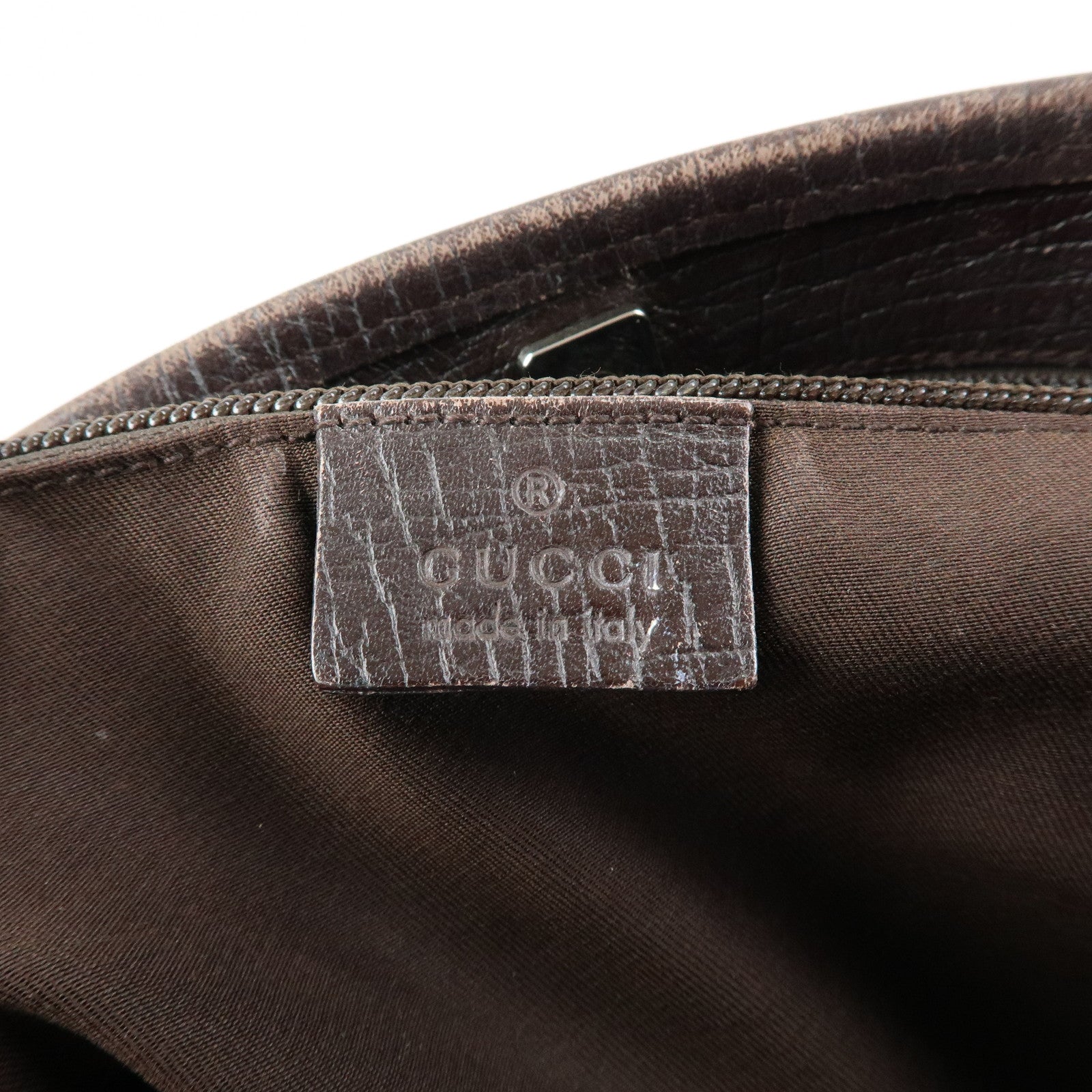 GUCCI GG Supreme Leather Tote Bag Shoulder Bag Beige Brown 114595