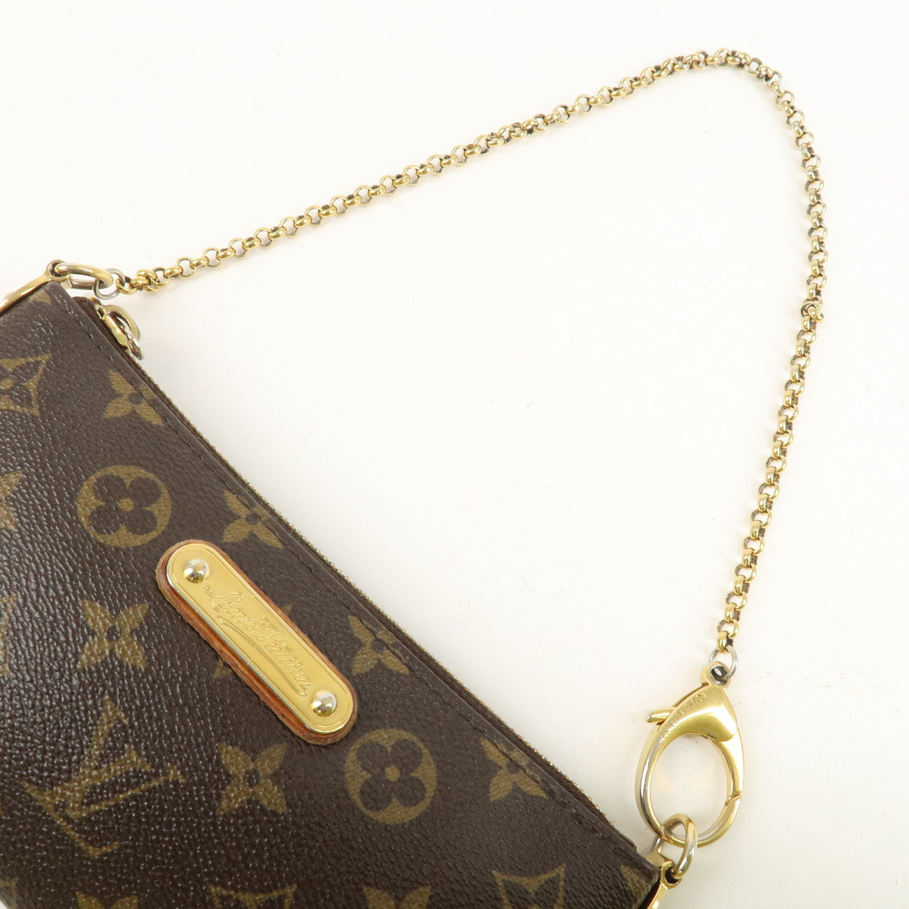 Louis Vuitton Monogram Pochette Milla MM Chain Hand Bag M60094 Used