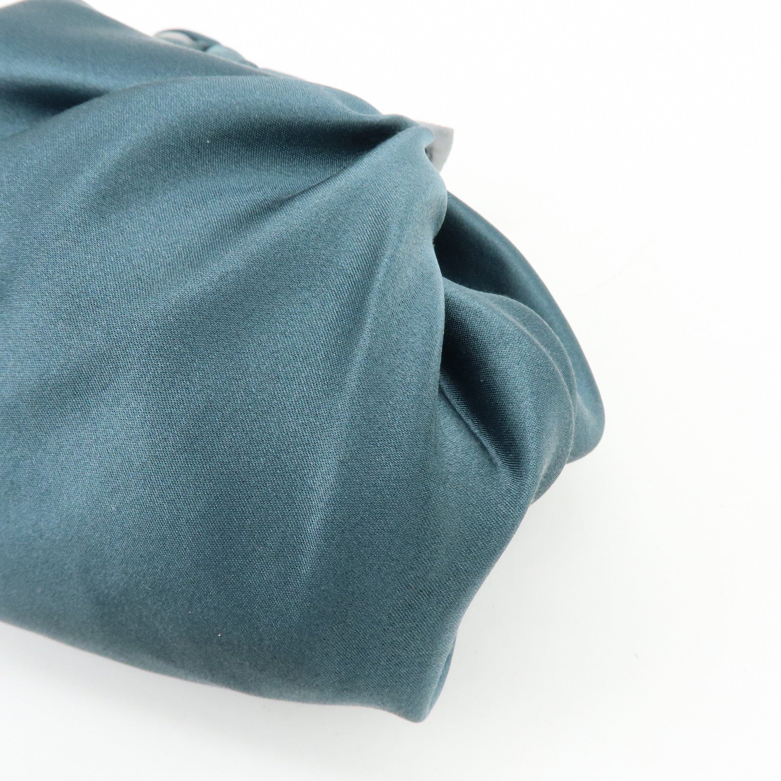 THE ROW Ascot Silk100% Hand Bag Emerald Green
