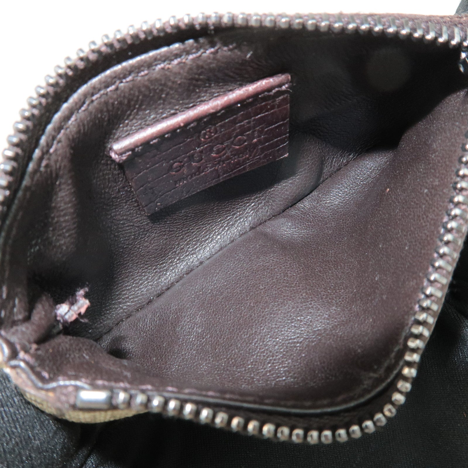 GUCCI Set of 2 Guccissima Leather Canvas Coin Case 233183/131988 Used