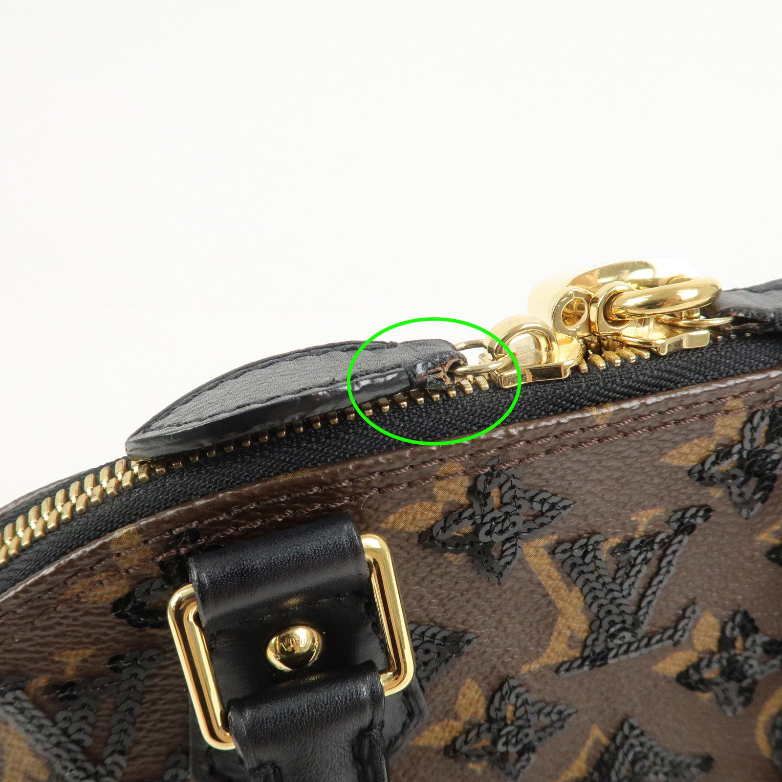 Louis Vuitton Monogram Eclips Canvas Leather Alma BB HandBag M40418