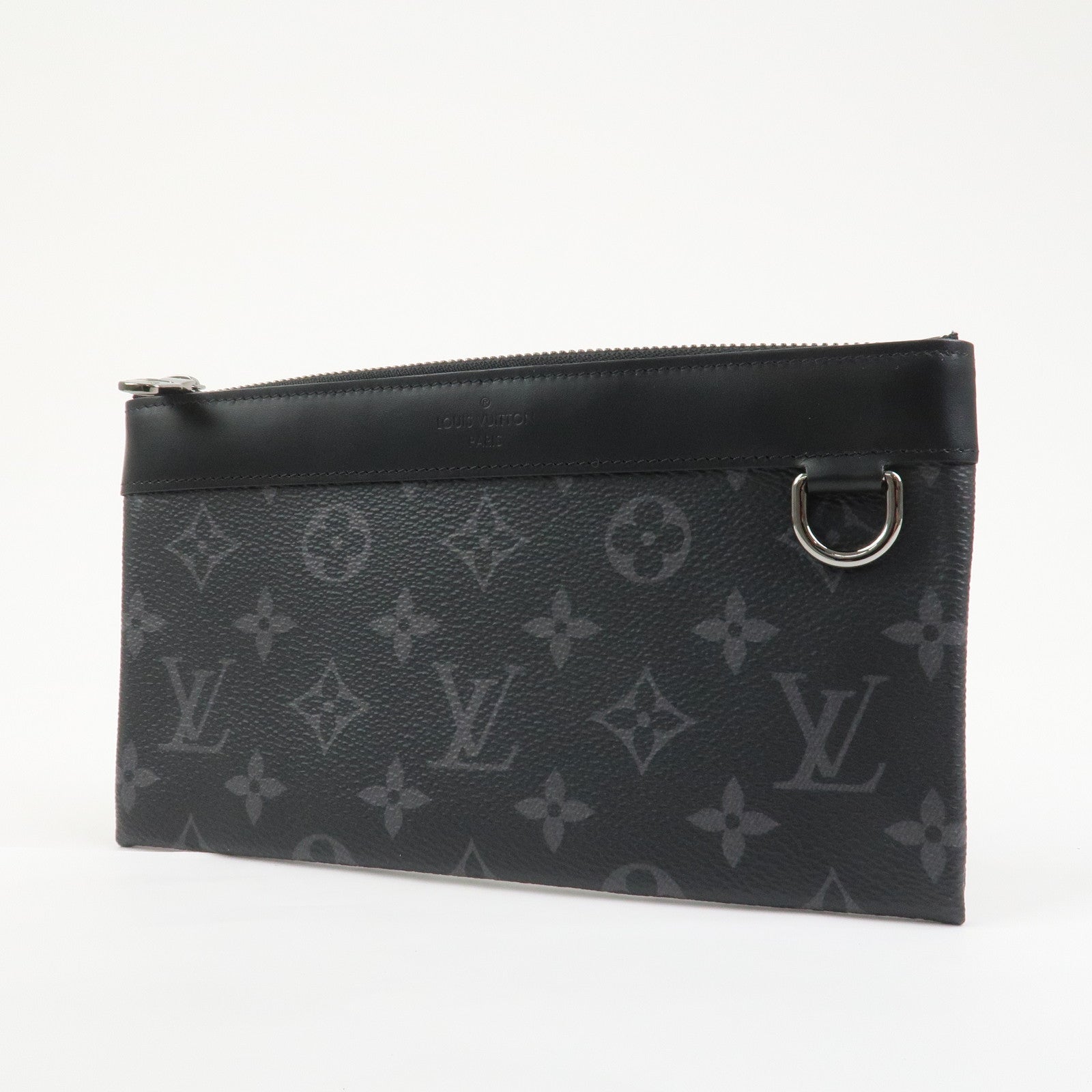 Louis Vuitton Monogram Eclips Pochette Discovery PM Pouch M44323