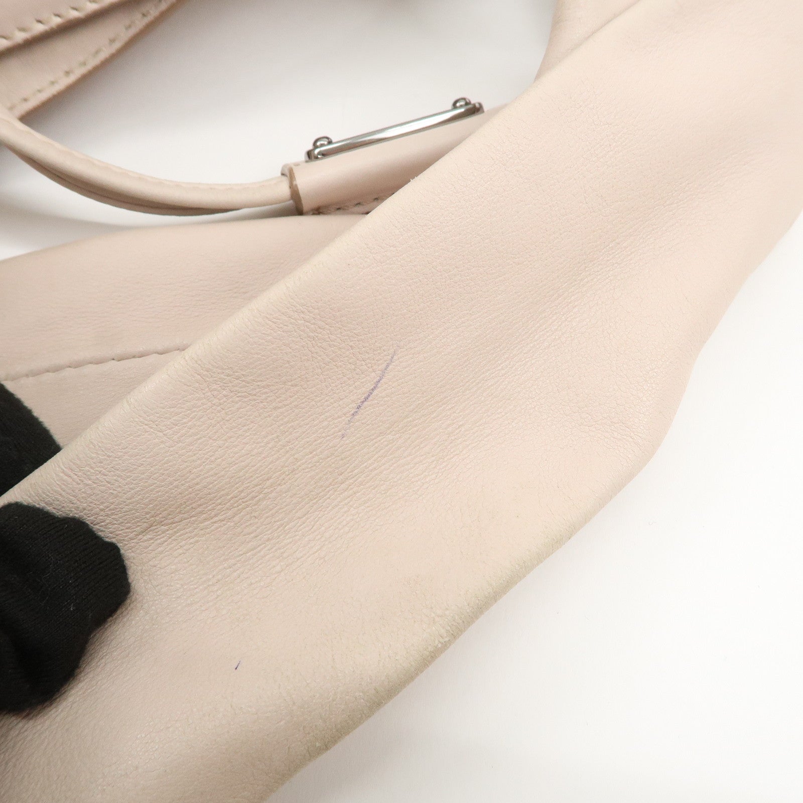 CELINE Leather Bitter Sweet Hand Bag Shoulder Bag Pink