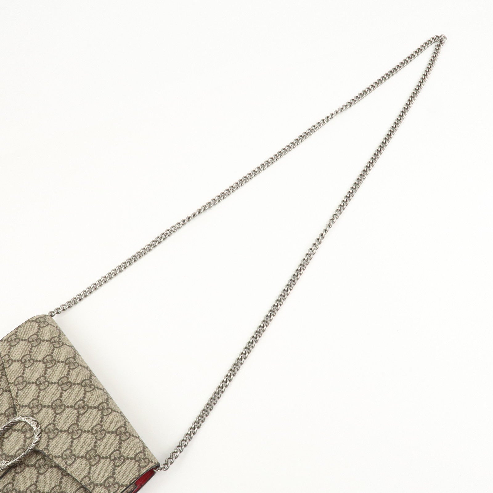 GUCCI Dionysus GG Supreme Chain Shoulder Bag Beige 401231