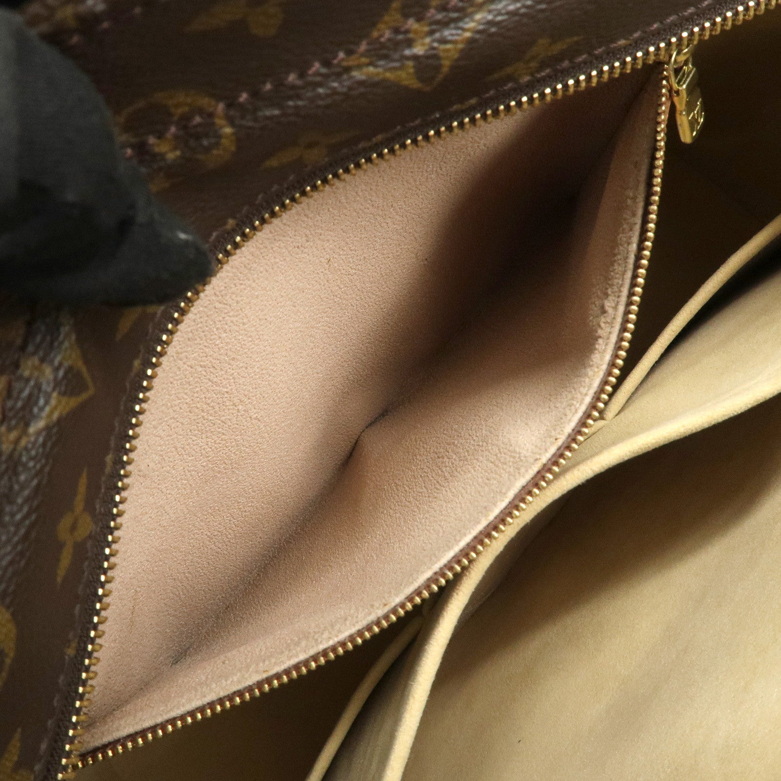 Louis Vuitton Monogram Luco Tote Bag Shoulder Bag Brown M51155 Used