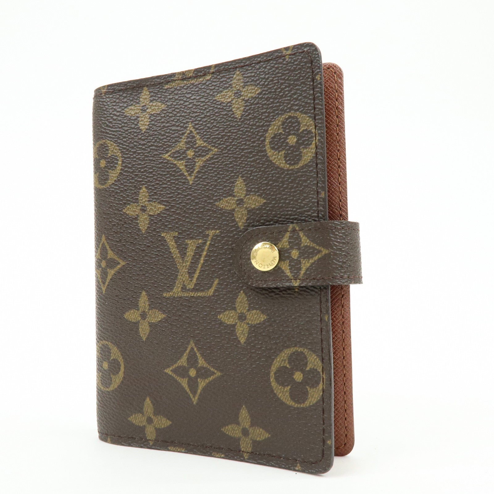 Louis Vuitton Monogram Agenda PM Planner Cover Brown R20005