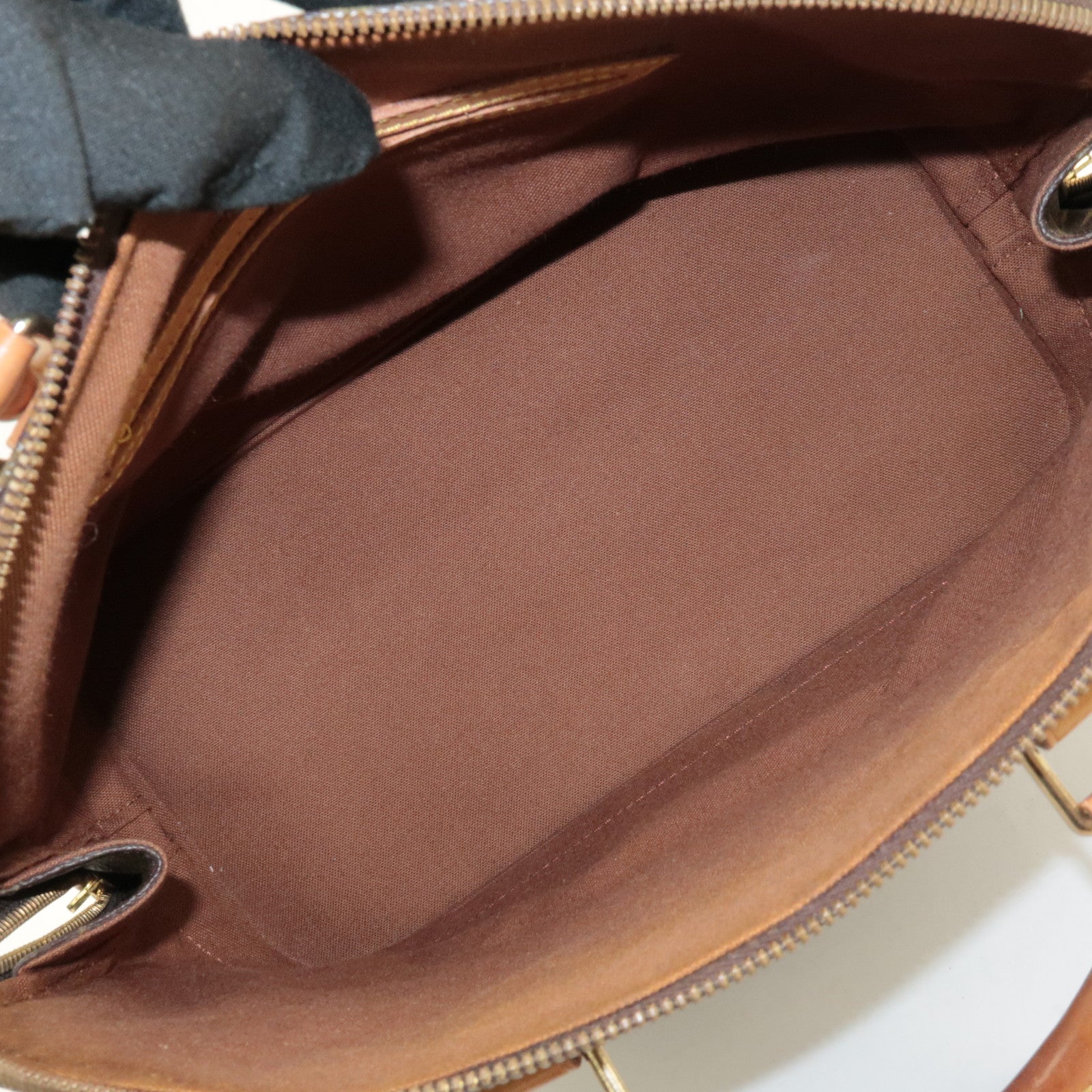 Louis Vuitton Monogram Alma Hand Bag Brown M51130 Used