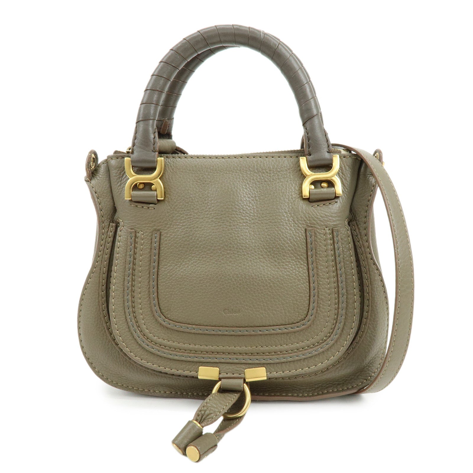 Chloe Mercy Leather 2Way Bag Shoulder Bag Brown