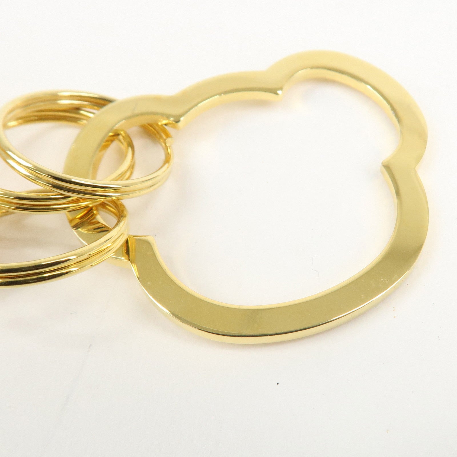 MIKIMOTO Metal Teddy Bear Bag Charm Key Chain Gold