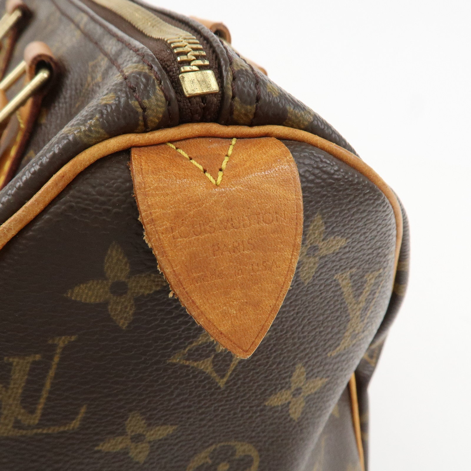 Louis Vuitton Monogram Speedy 25 Boston Bag Hand Bag Brown M41528