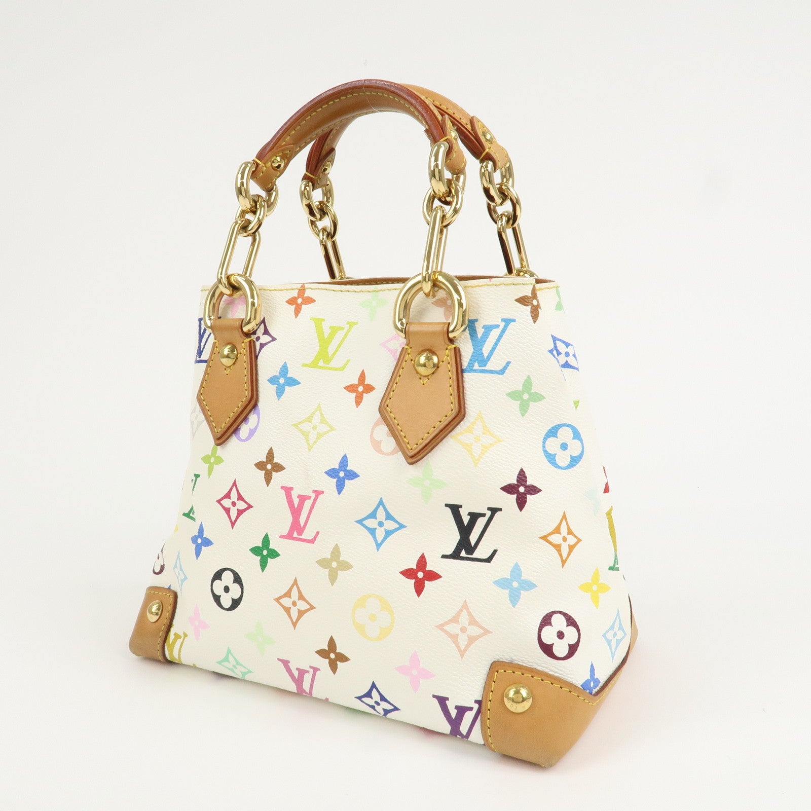 Louis Vuitton Monogram Multicolor Audra Hand Bag Blanc M40047