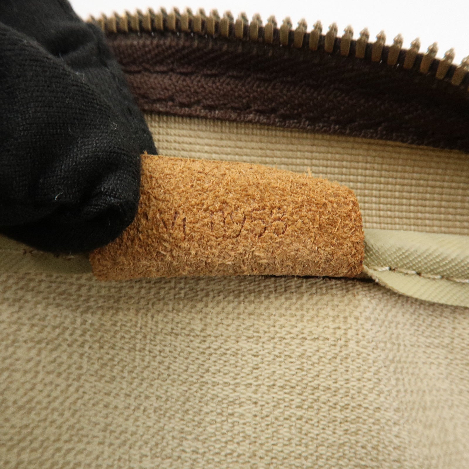 Louis Vuitton Monogram Deauville Hand Bag Brown M47270 Used