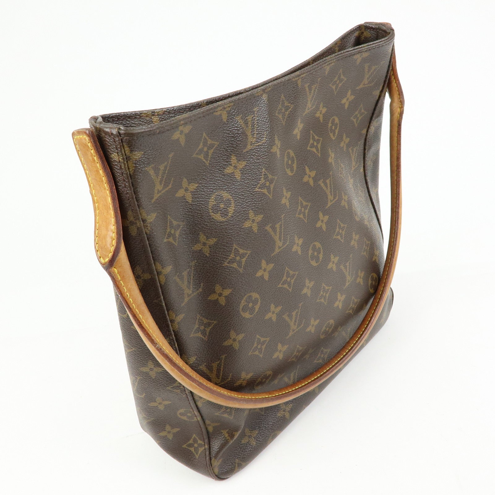 Louis Vuitton Monogram Looping GM Shoulder Bag Brown M51145