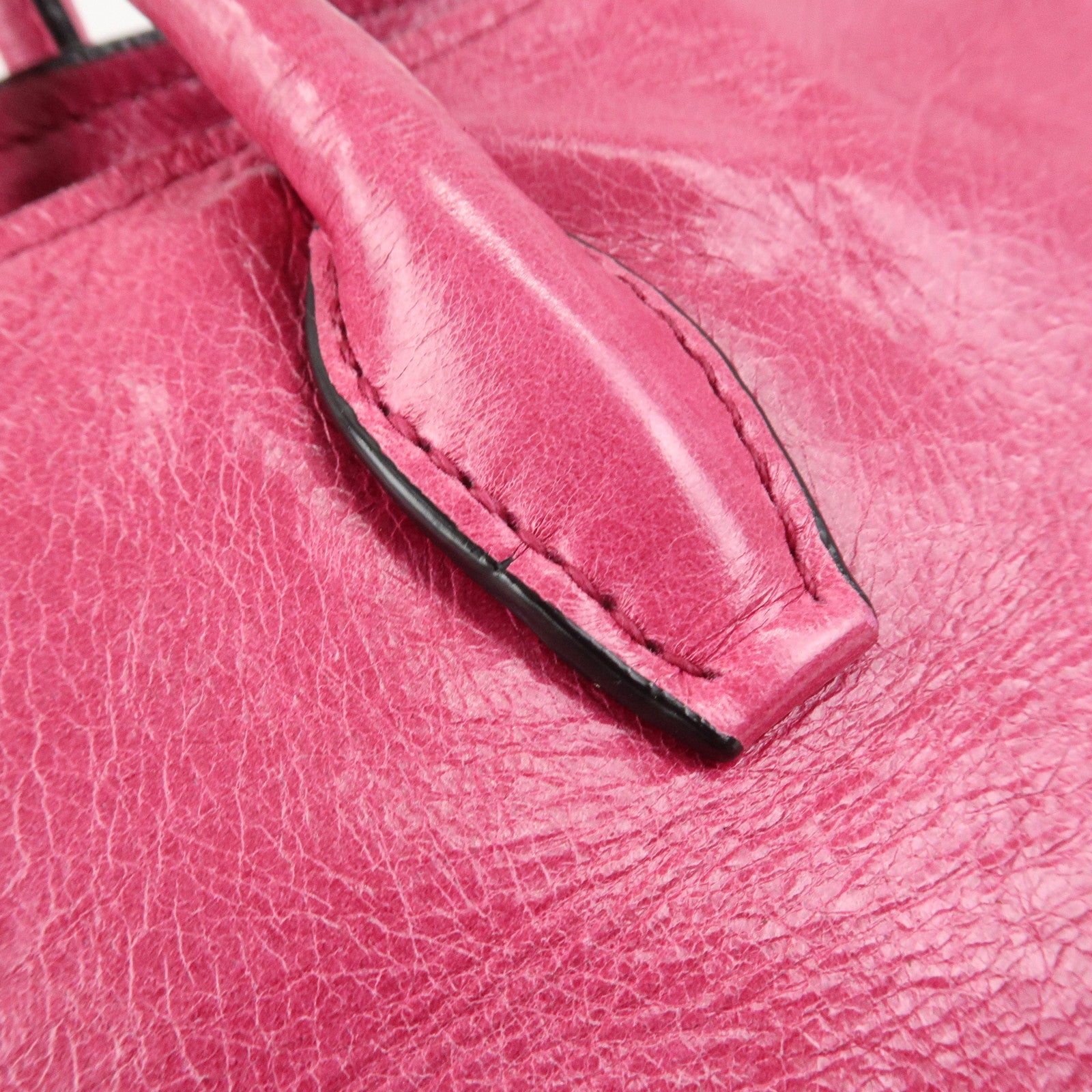 MIU MIU Logo 2Way Bag Hand Bag Shoulder Bag Pink