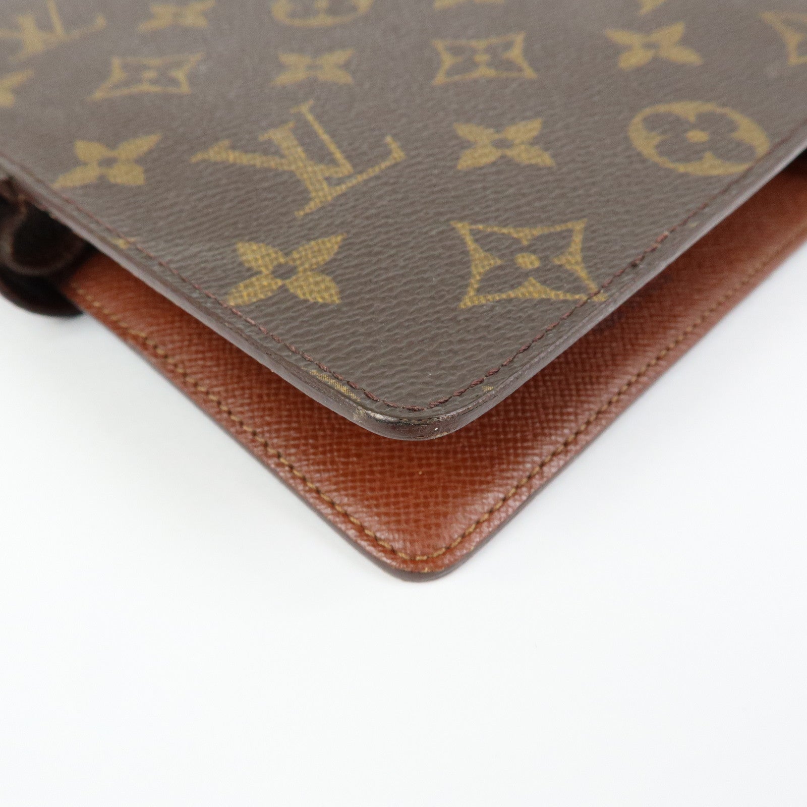 Louis Vuitton Monogram Agenda MM Planner Cover Brown R20105