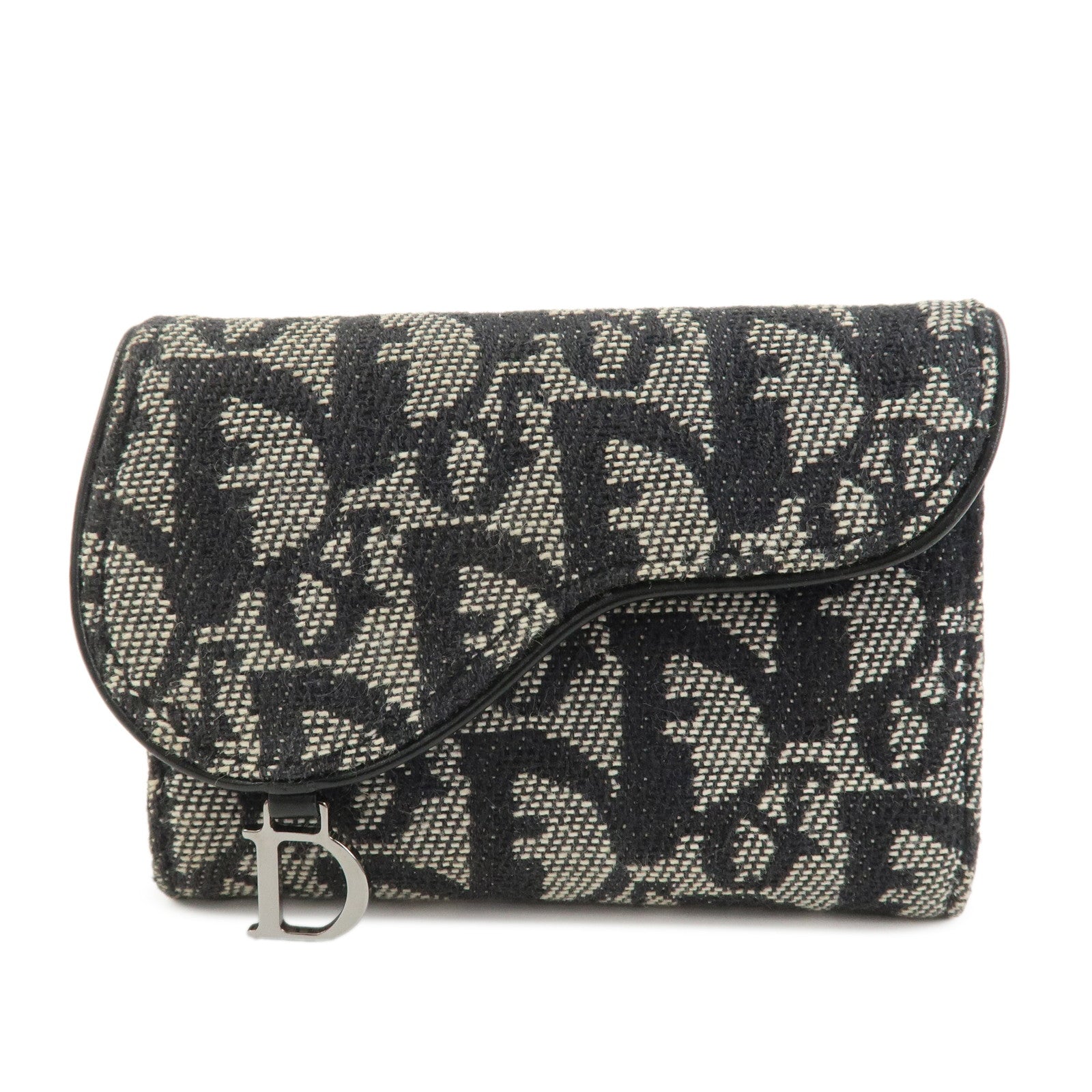 Christian Dior Trotter Jacguard Canvas Saddle 6 Rings Key Case
