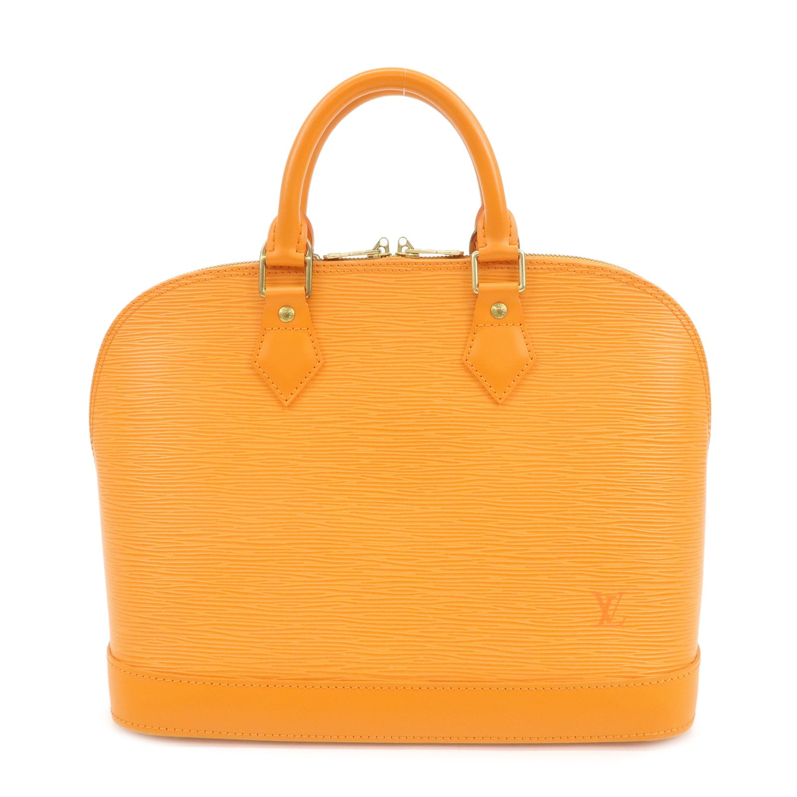 Louis Vuitton Epi Leather Alma PM Hand Bag Mandarin Orange M5124H