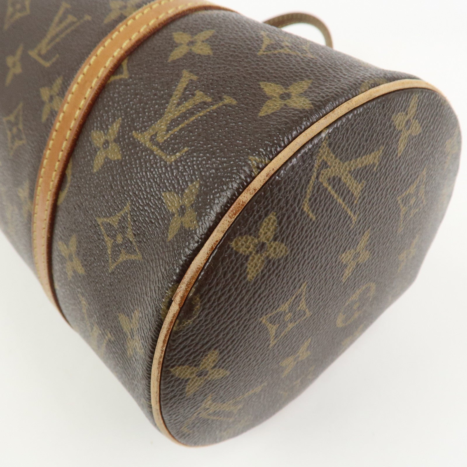 Louis Vuitton Monogram Papillon 30 Hand Bag Brown M51385