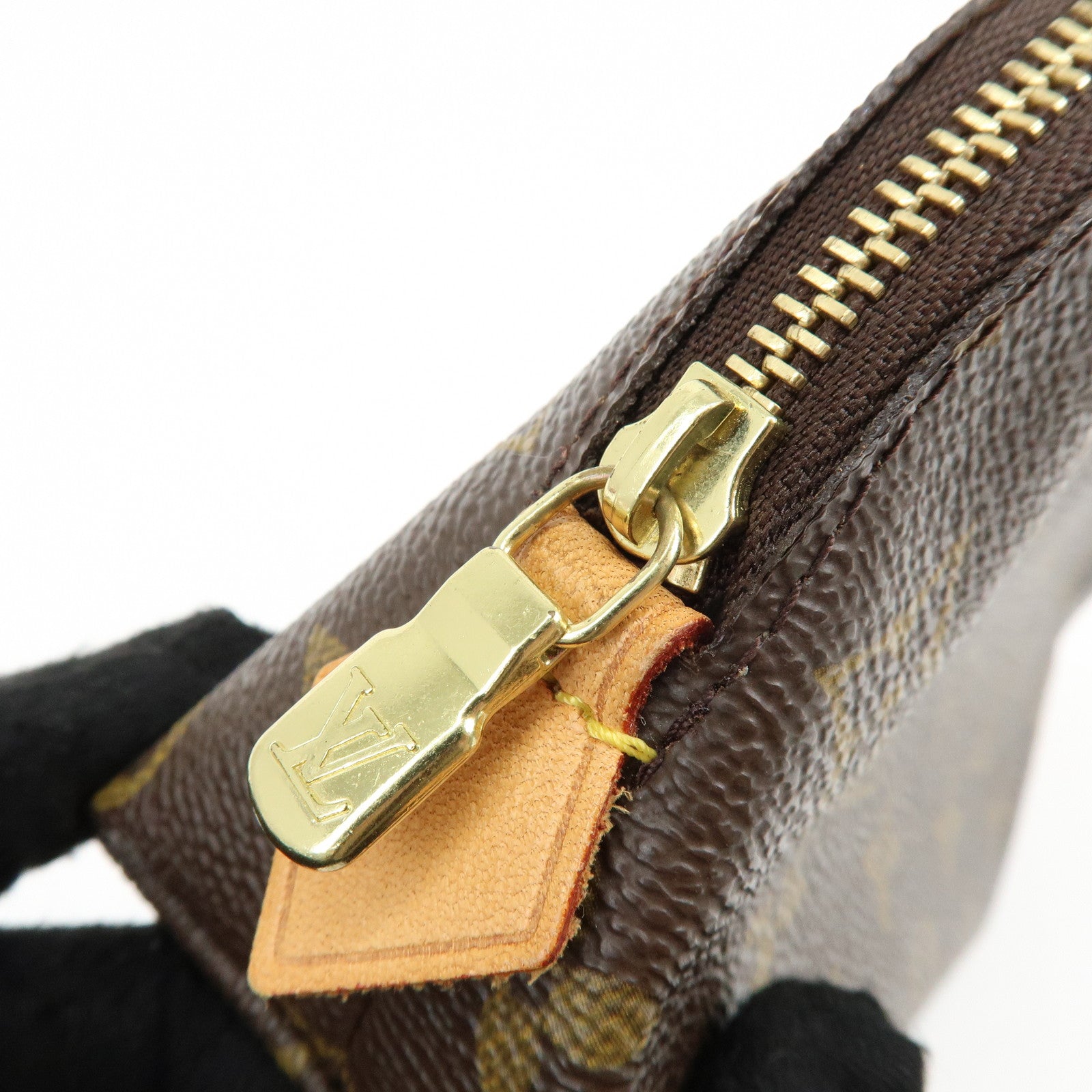 Louis Vuitton Monogram Pochette Cosmetic PM Pouch Brown M47515