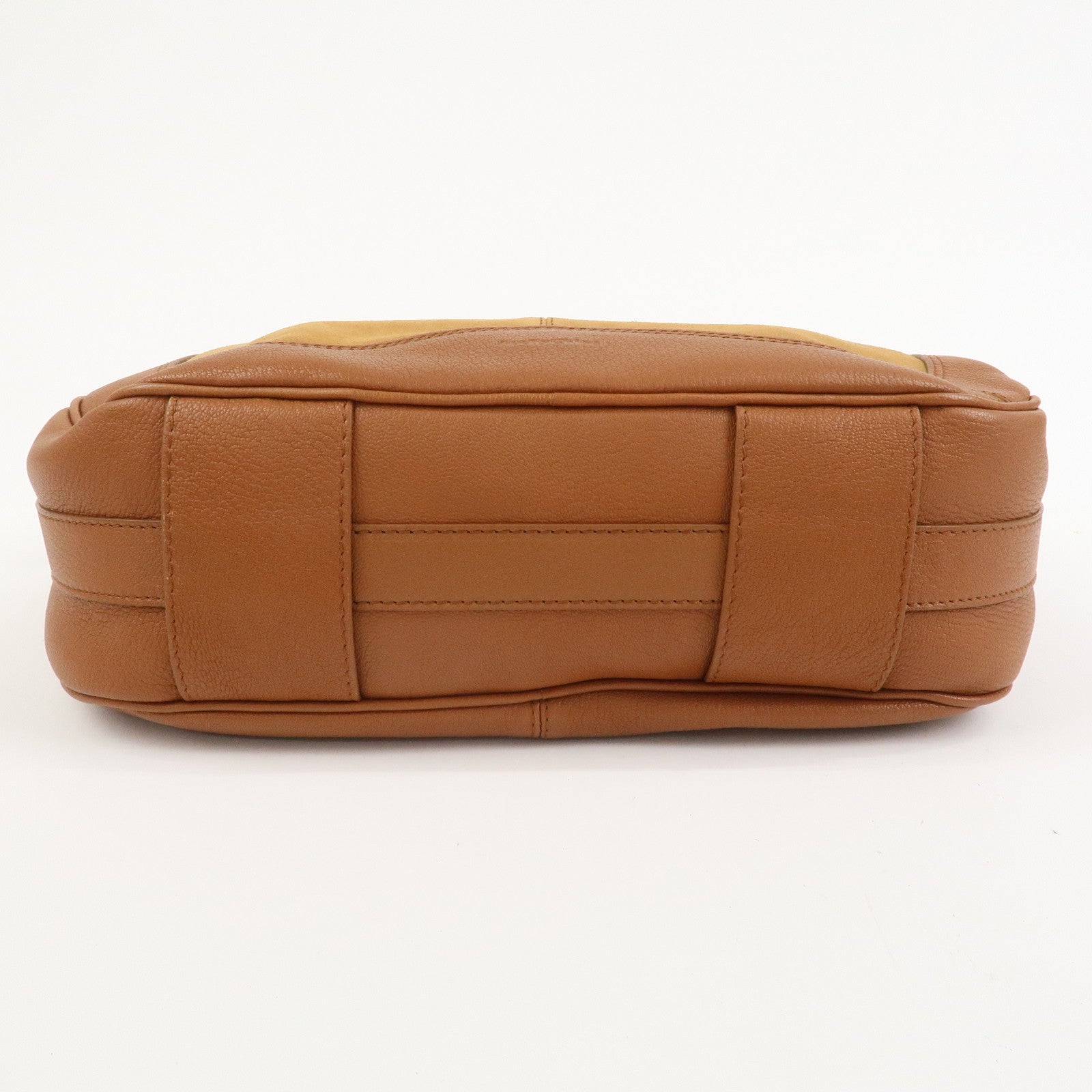 Chloe See By Chloe Hana Suede Leather Shoulder Crossbody Bag Brown