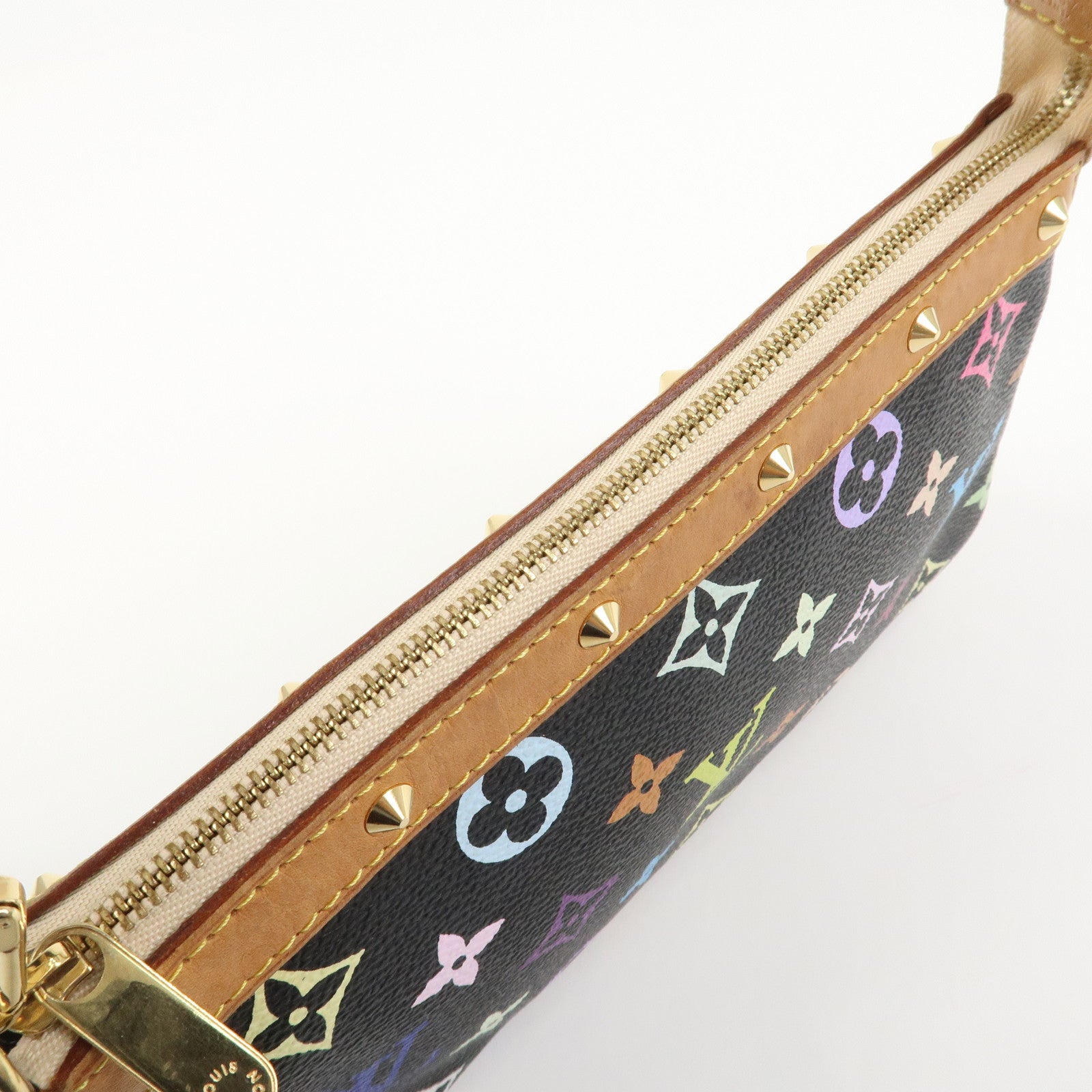 Louis Vuitton Monogram Pochette Accessoires Multicolor Noir M92648