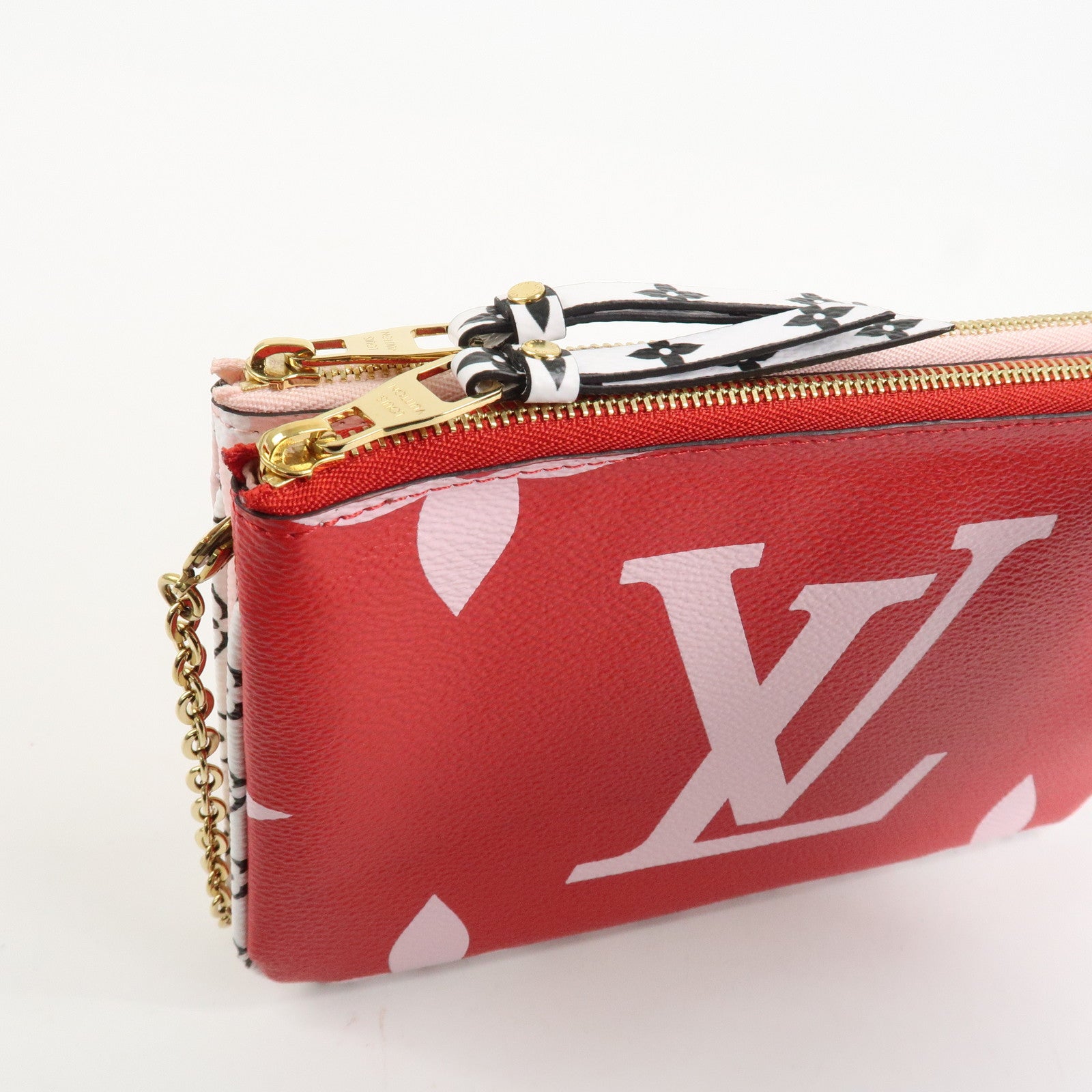 Louis Vuitton Monogram Giant Pochette Double Zip Pouch Rouge M67561 Used
