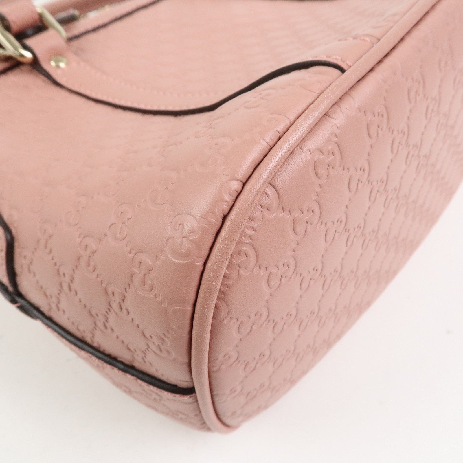 GUCCI Micro Guccissima Leather 2Way Hand Shoulder Bag Pink 449654