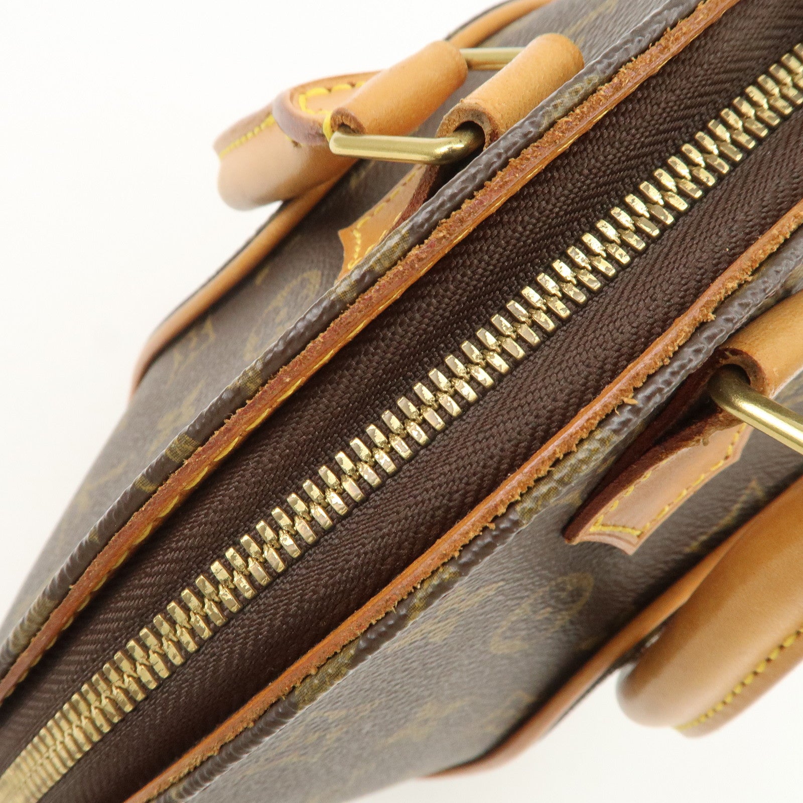 Louis Vuitton Monogram Ellipse PM Hand Bag Brown Gold Hardware M51127 Used