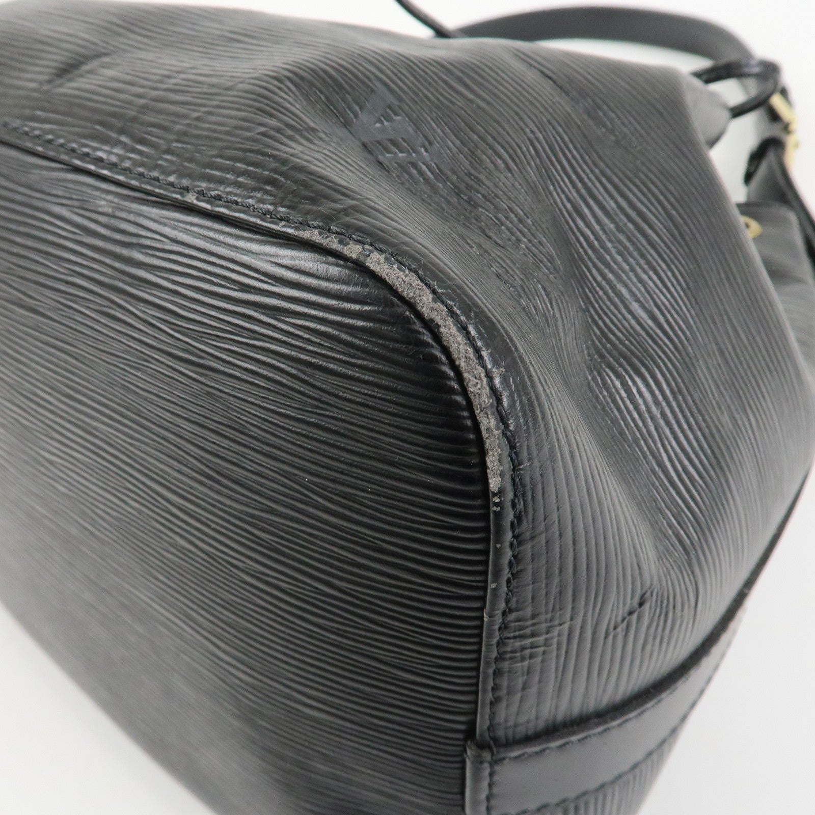 Louis Vuitton Epi Petit Noe Shoulder Bag Noir Black M59012 Used