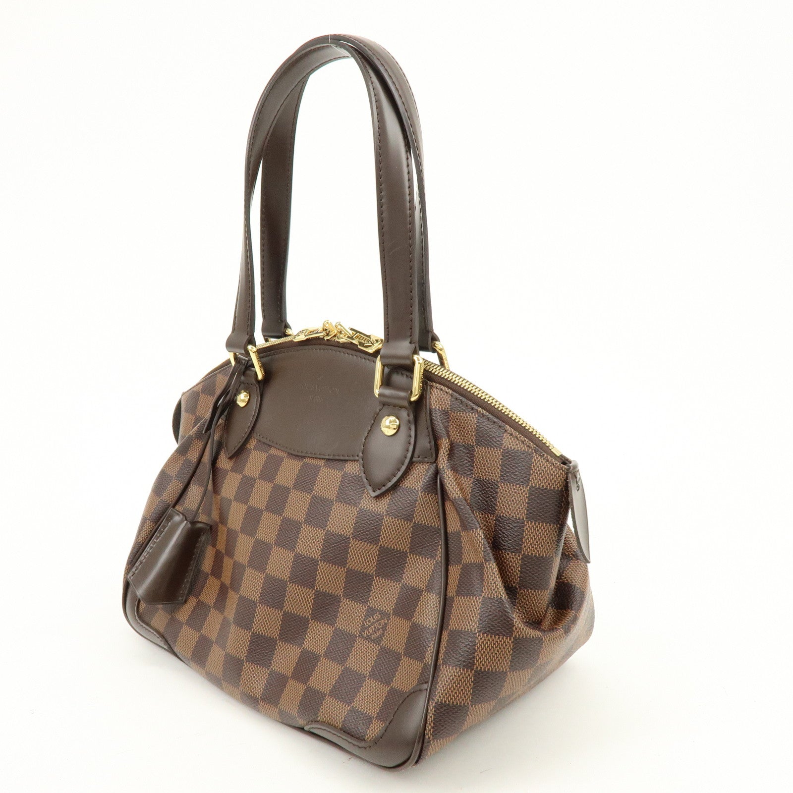 Louis Vuitton Damier Ebene Verona PM Hand Bag Brown