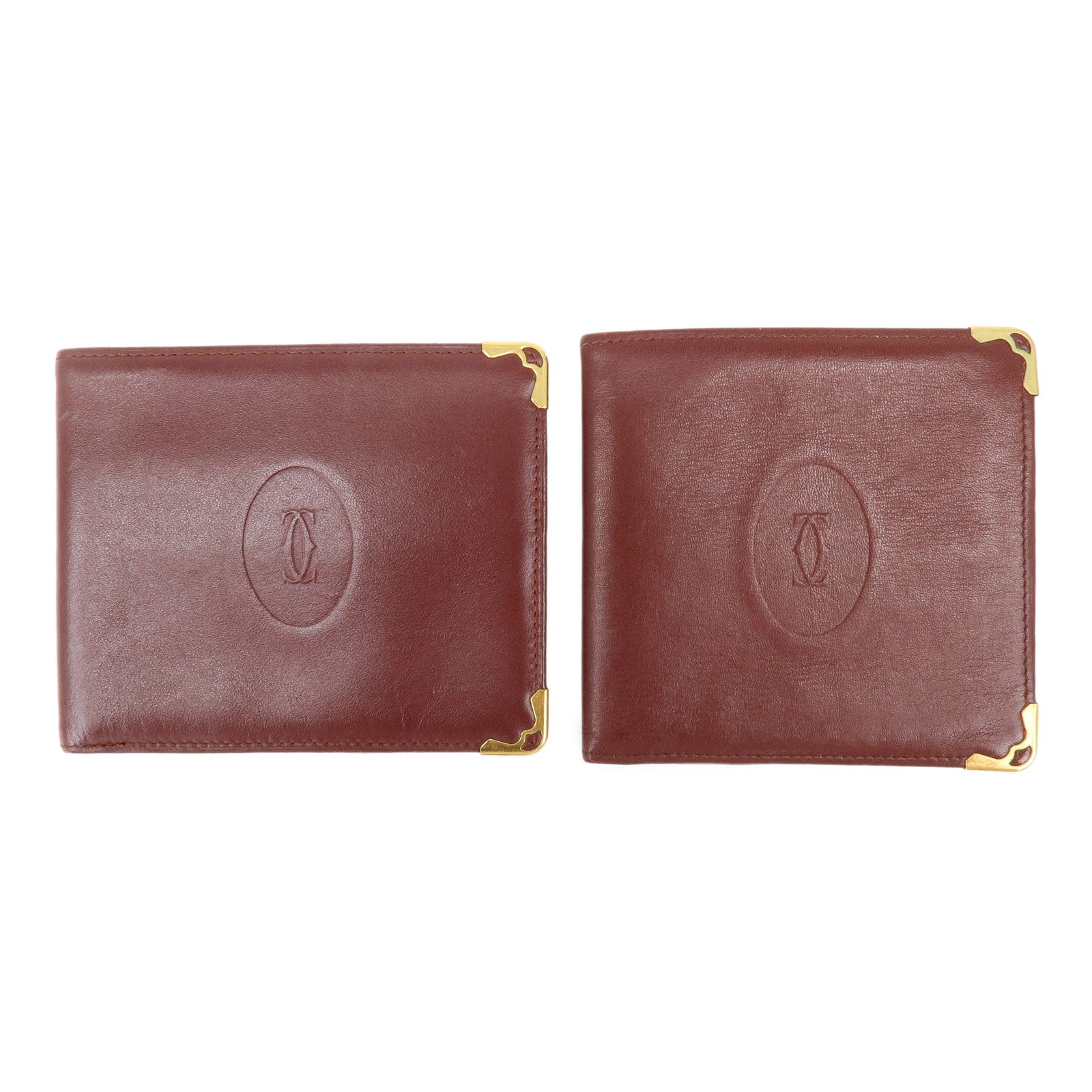 Cartier Must de Cartier Set of 2 Leather Compact Wallet Bordeaux