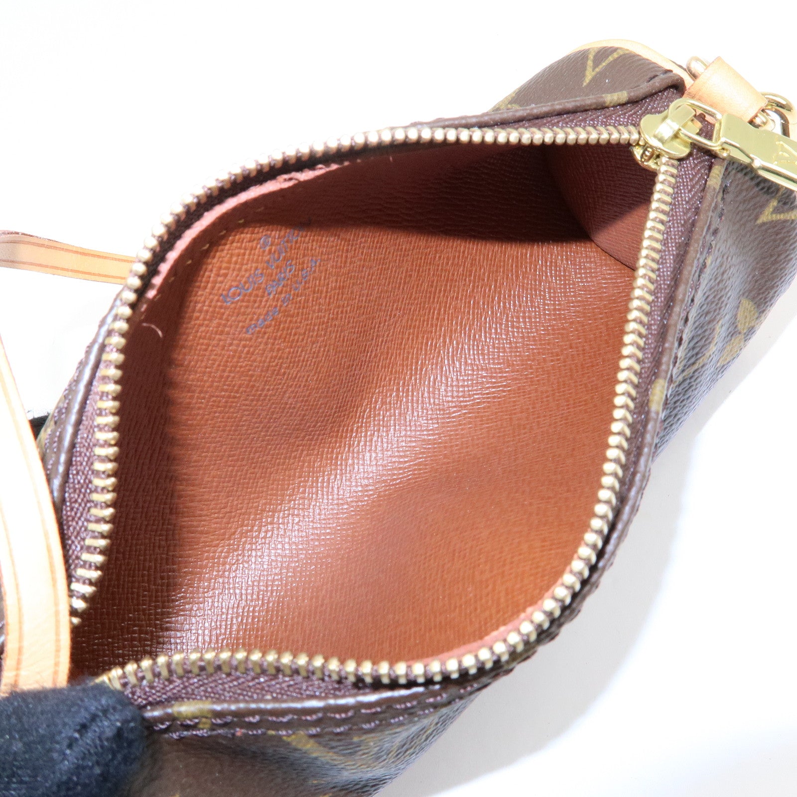 Louis Vuitton Monogram Mini Pouch for Papillon Bag Brown
