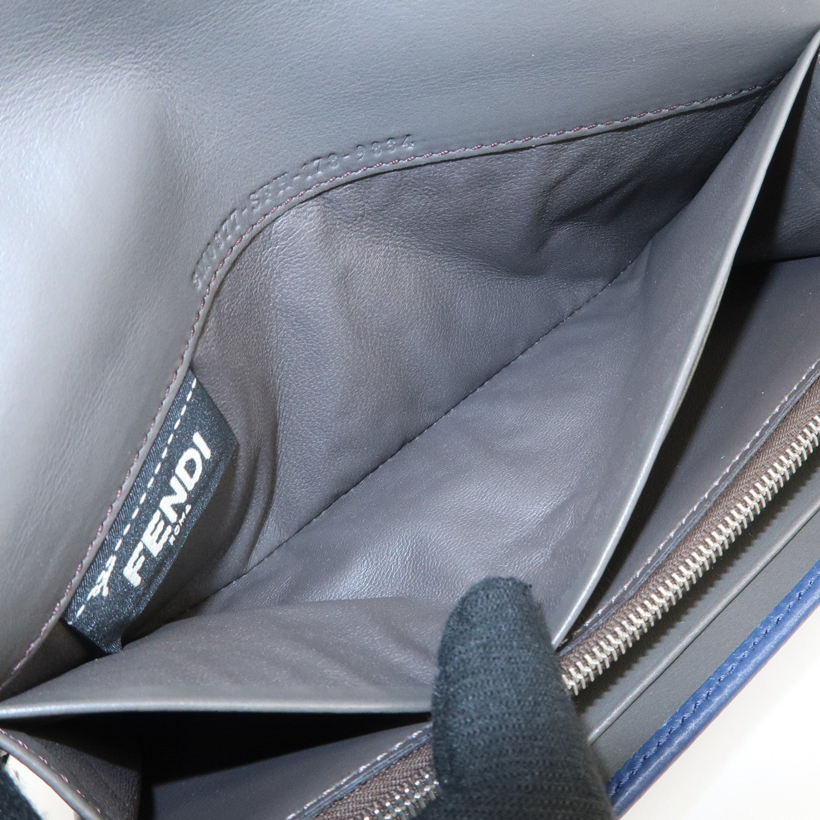 FENDI Peekaboo Leather Bi-fold Continental Wallet Long Wallet 8M0377 Used