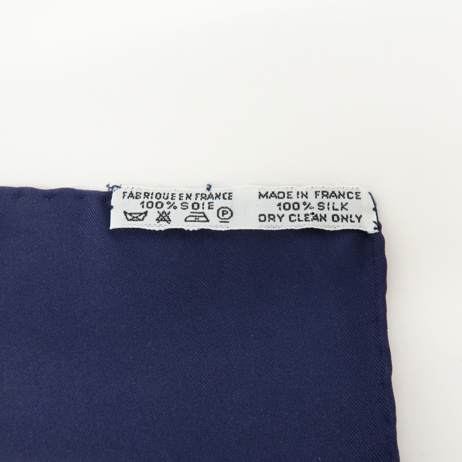 HERMES Carre 90 Silk 100% Scarf Eperon d'or Navy White Yellow Red