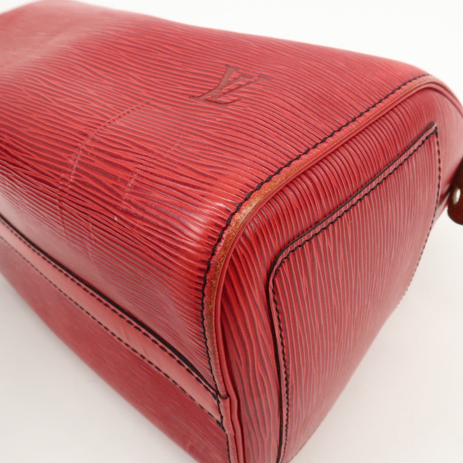 Louis Vuitton Epi Speedy 25 Hand Boston Bag Castilian Red M43017