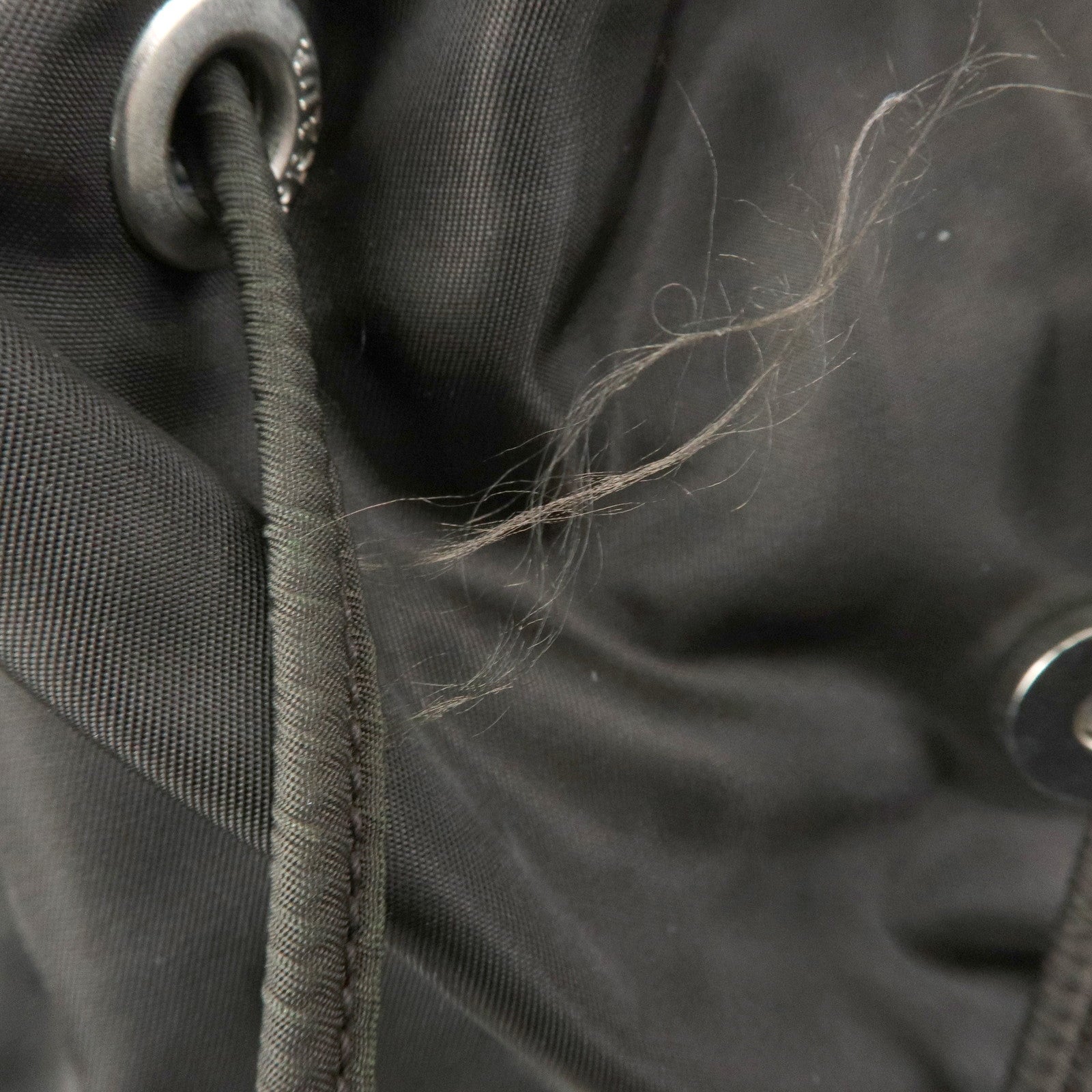 PRADA Triangle Logo Nylon Leather Backpack Rucksack Brown B2811