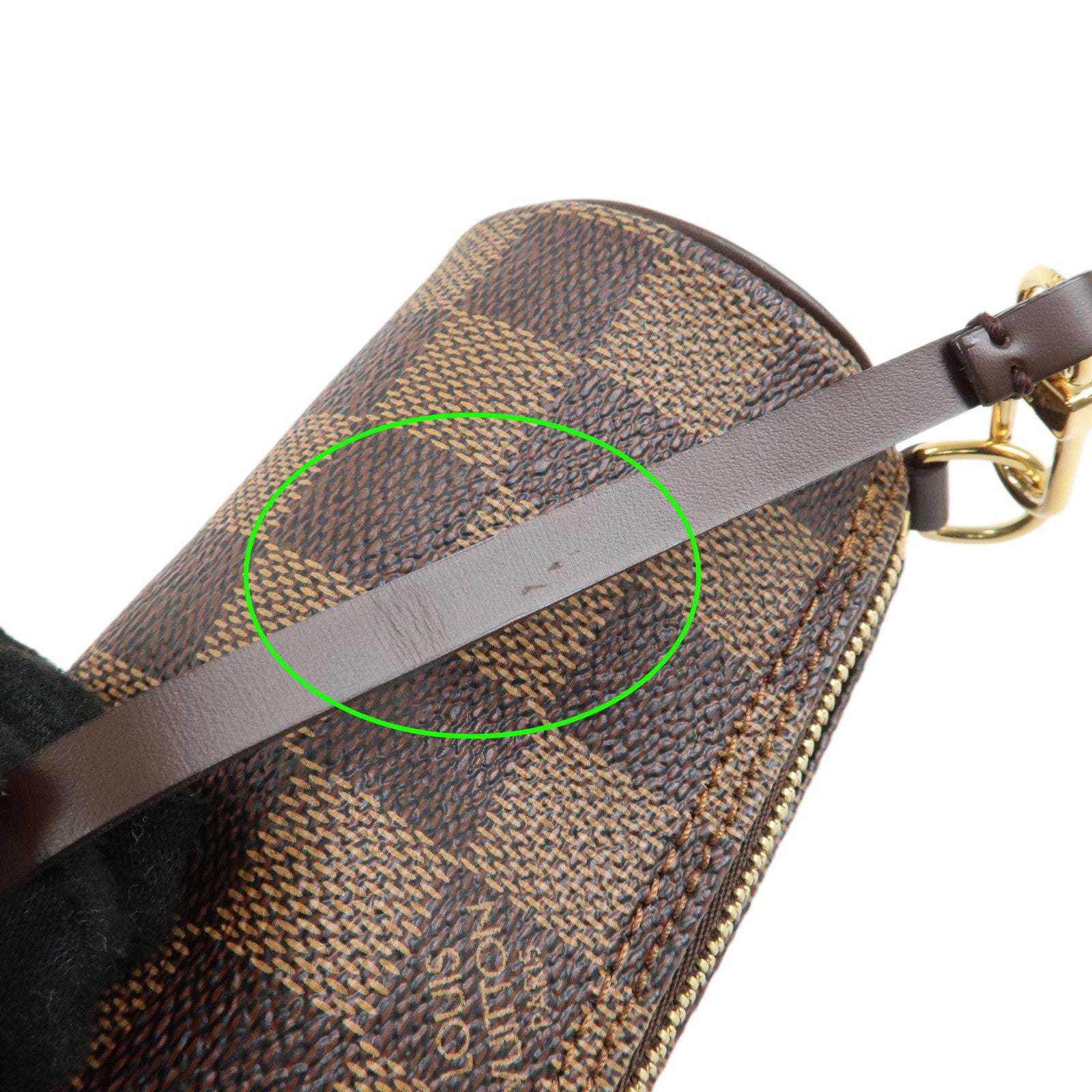 Louis Vuitton Damier Ebene Papillon 30 Hand Bag Brown N51303