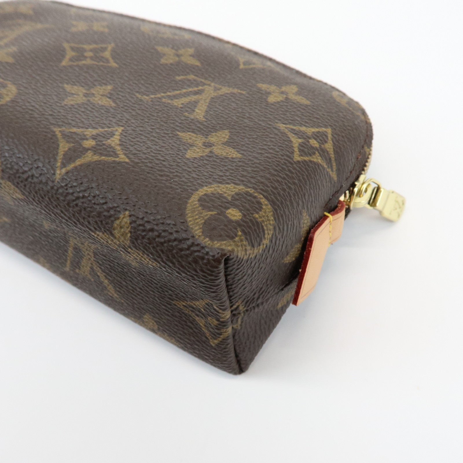 Louis Vuitton Monogram Pochette Cosmetic Pouch Brown M47515