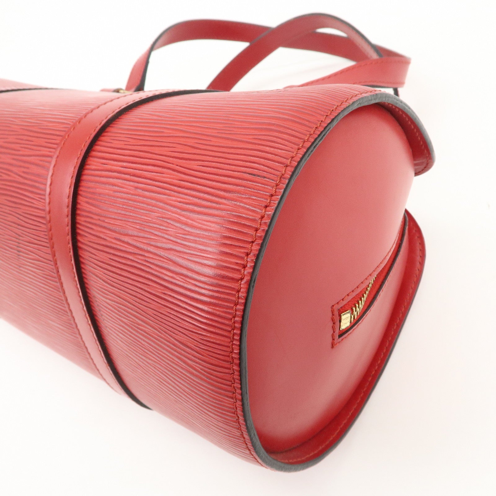 Louis Vuitton Epi Soufflot Hand Bag Castillian Red M52227