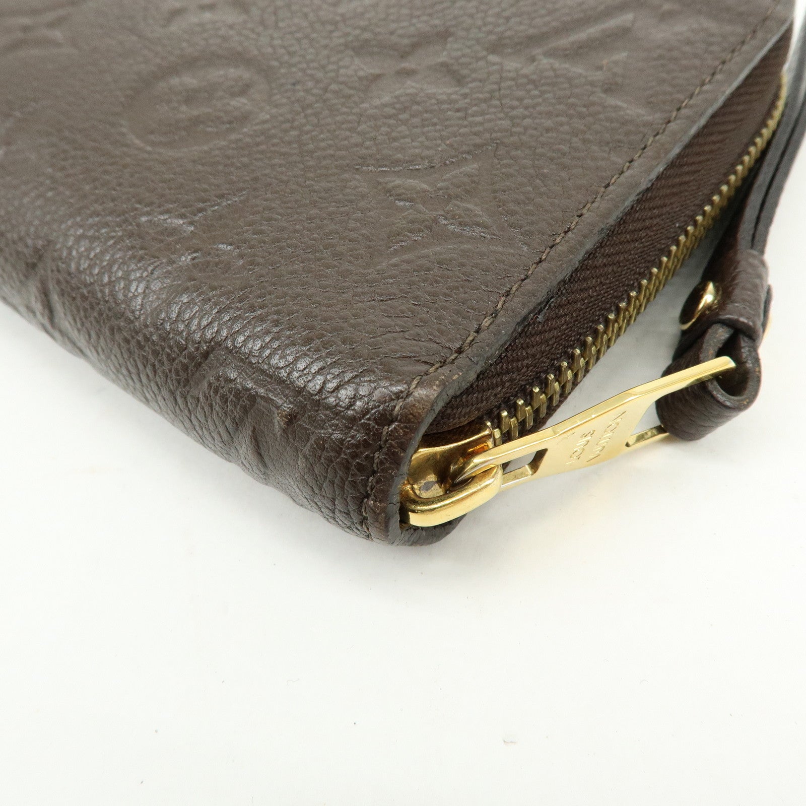 Louis Vuitton Monogram Empreinte Round Zippy Wallet Terre M60548