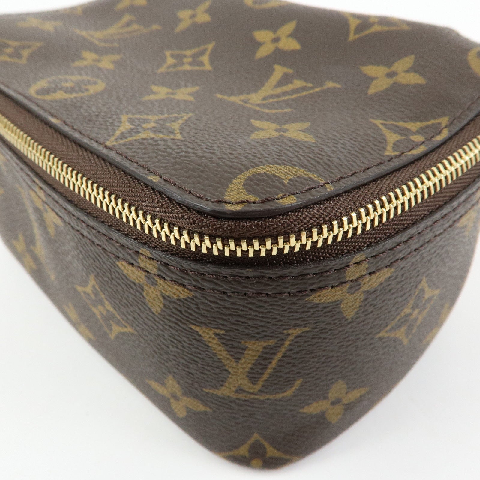 Louis Vuitton Monogram Cube de Rangement PM Pouch Brown M43688