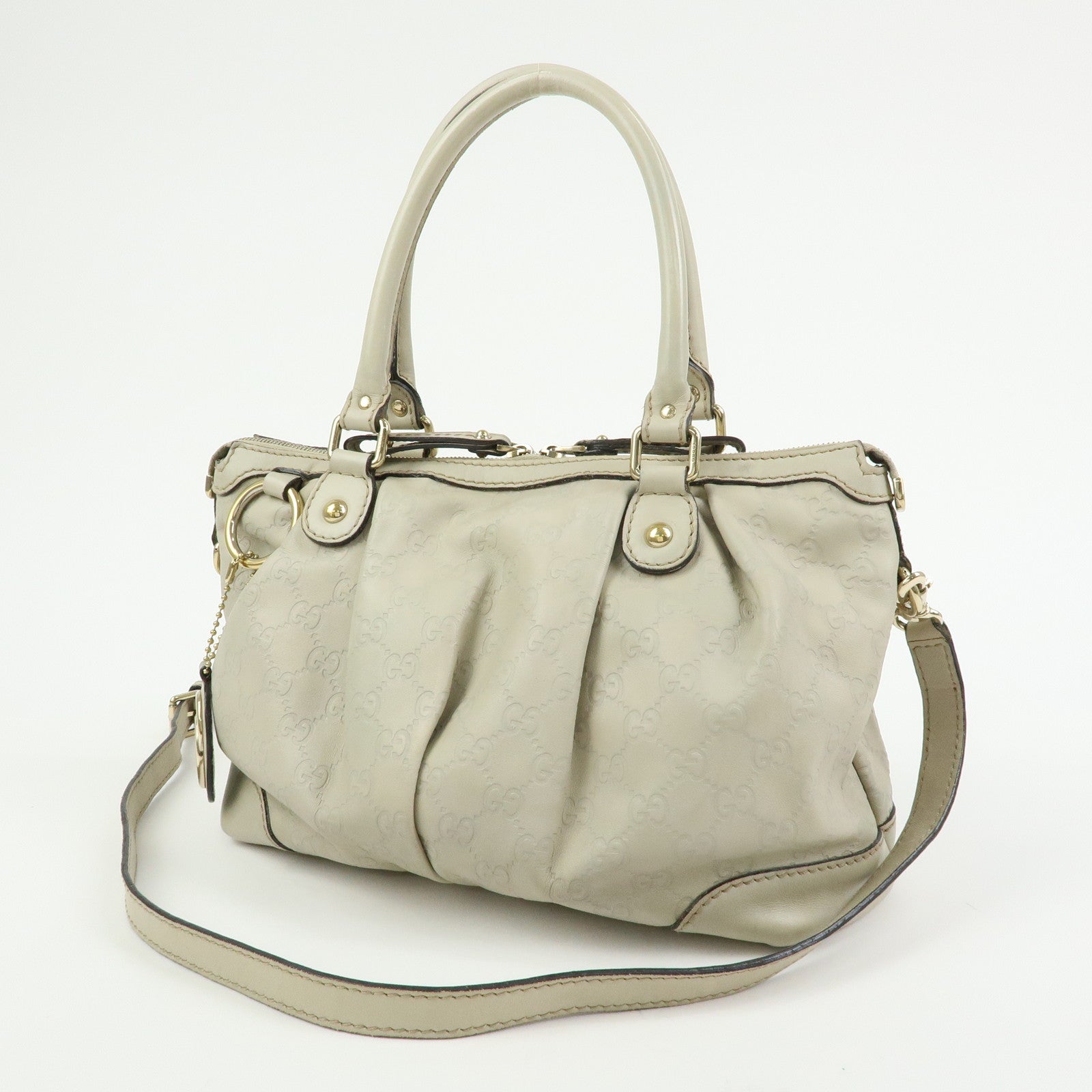 GUCCI Sukey Interlocking G Guccissima Leather 2Way Hand Bag 247902