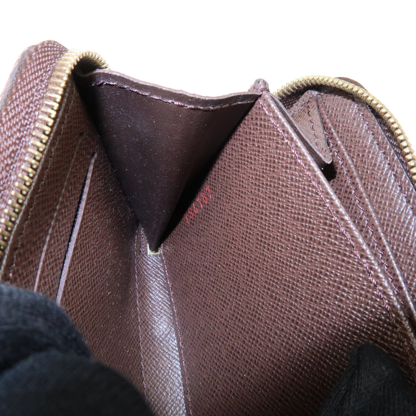 Louis Vuitton Damier Zippy Coin Case Wallet Brown N63070