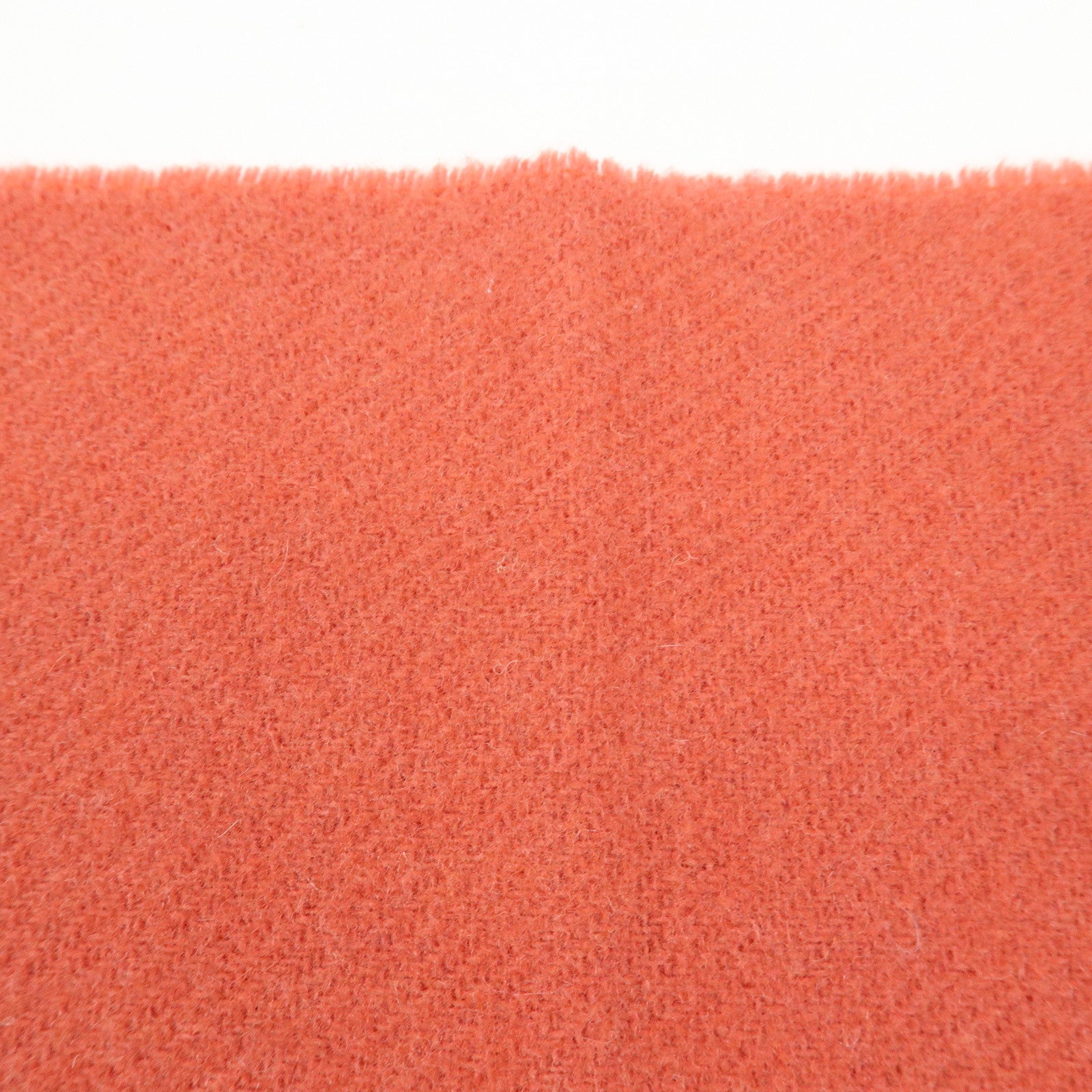 Christian Dior Logo Wool Cashmere Fringe Scarf Red