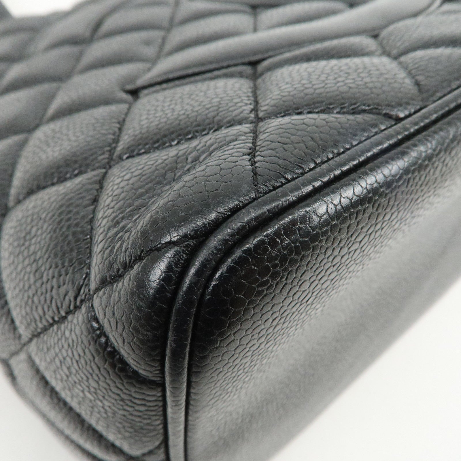 CHANEL Matelasse COCO Mark Medallion Tote Bag Hand Bag Black A01804